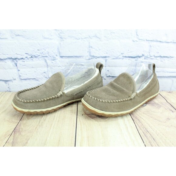 LL Bean Mountain Slippers Moccasin Dark Cement Size 7 M - Picture 2 of 9